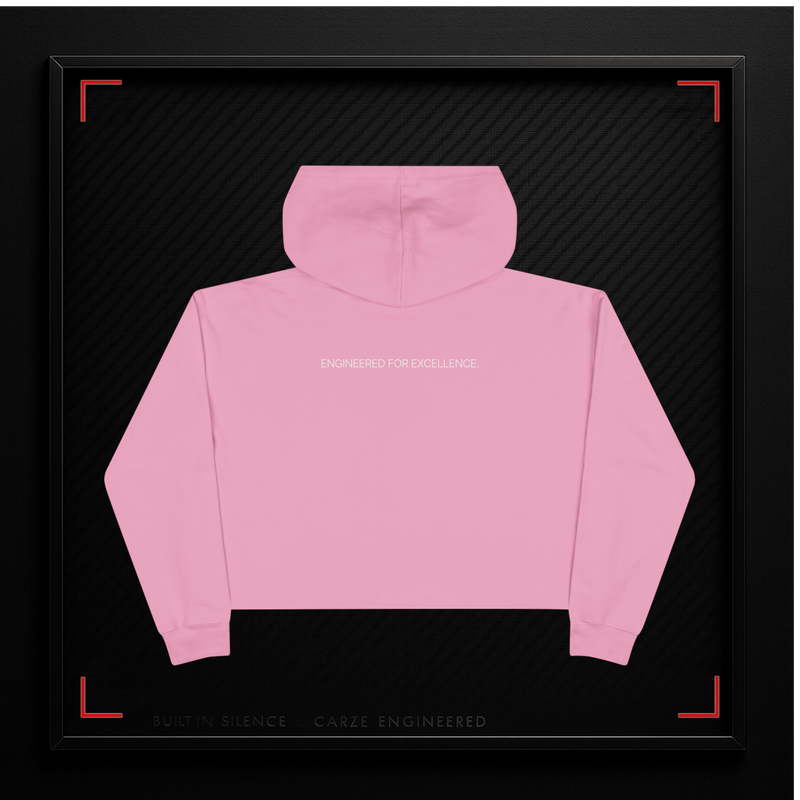 CARZE LUXE // FLX — SILENTFORM CROP HOODIE