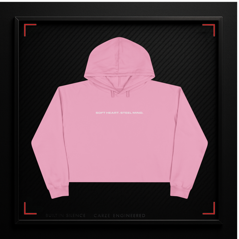 CARZE LUXE // FLX — SILENTFORM CROP HOODIE